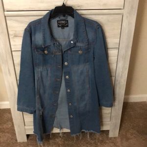 Oversized denim jacket